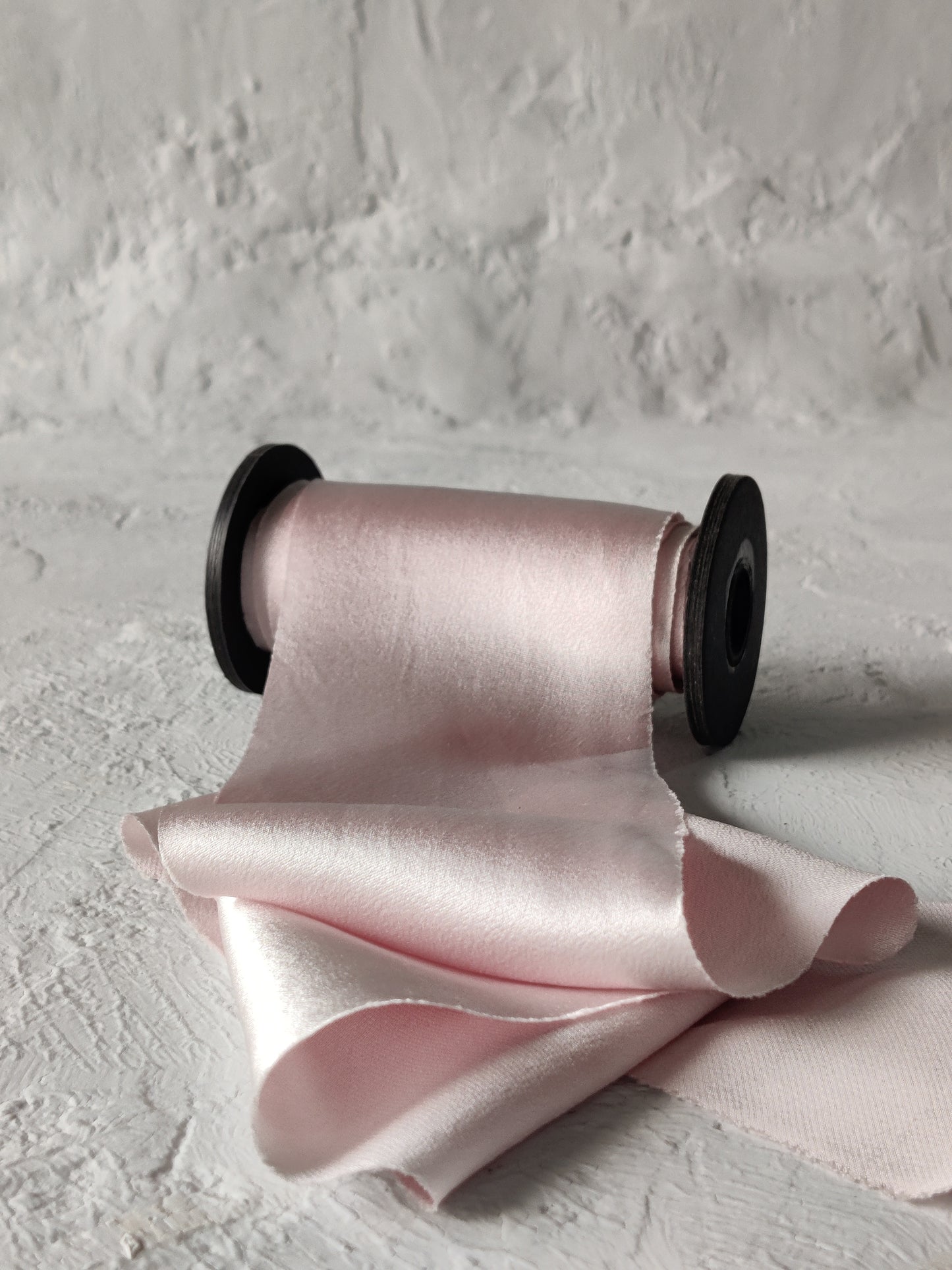 blush pink silk ribbon plant dyed | Silk & Sorcery