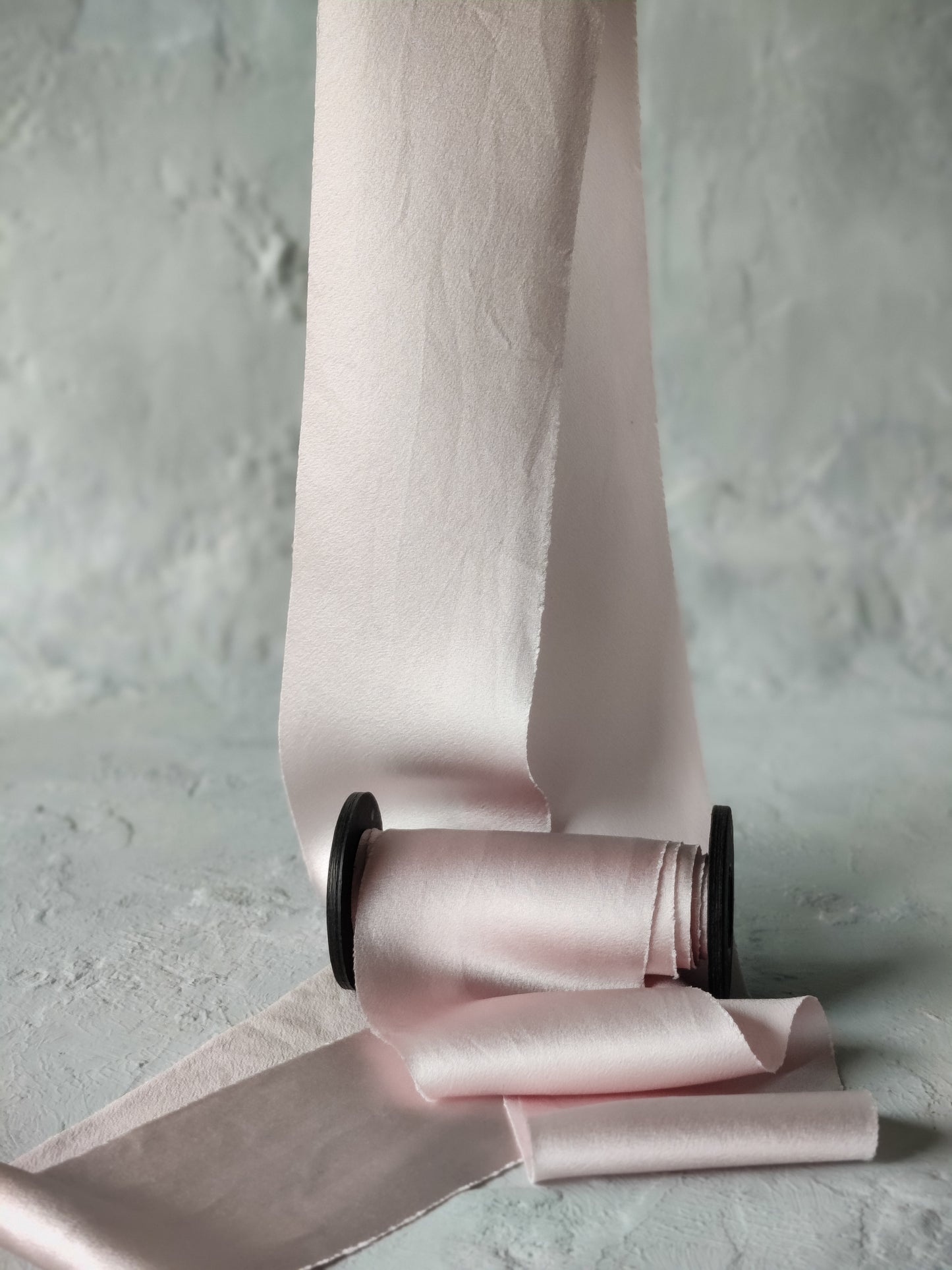 blush pink plant dyed silk ribbon nz | Silk & Sorcery