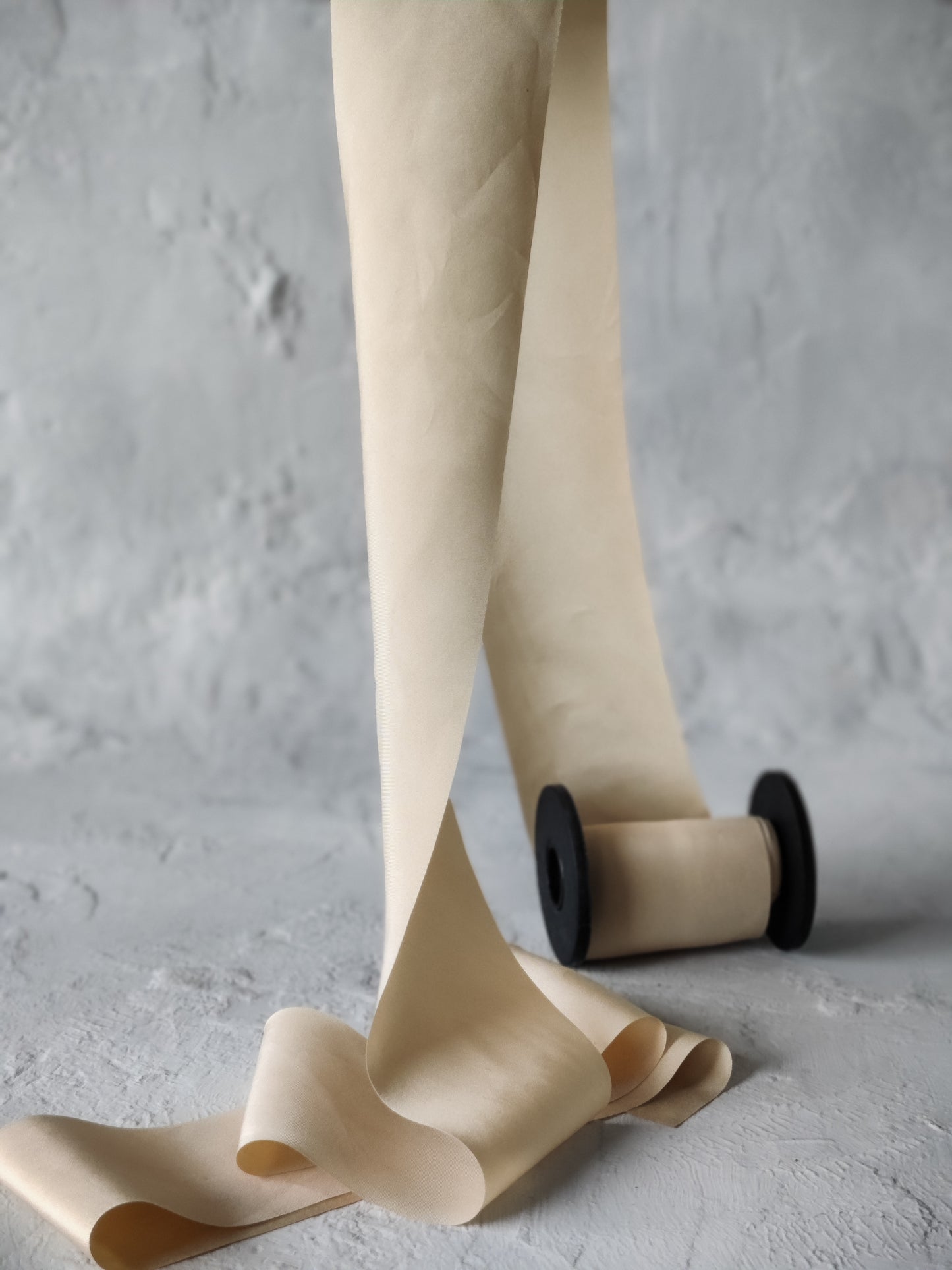Nude brown silk ribbon plant dyed | Silk & Sorcery