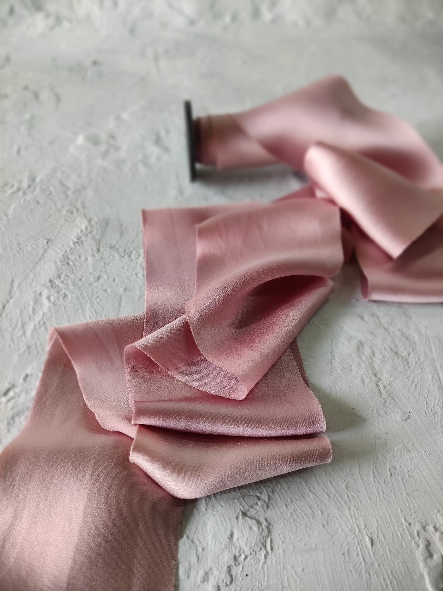 Pink silk wedding ribbon plant dyed | Silk & Sorcery