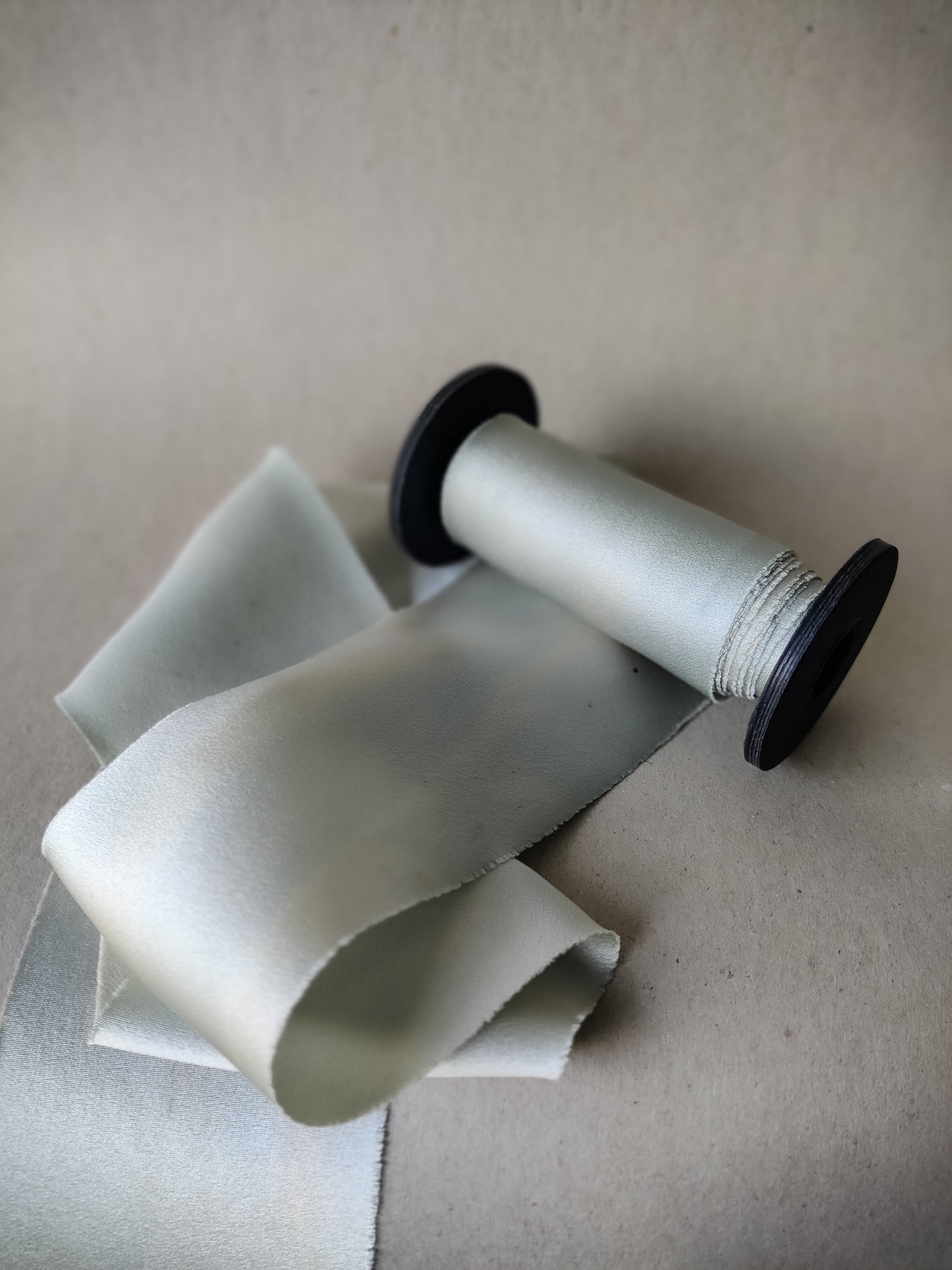 Green silk ribbon | Silk & Sorcery