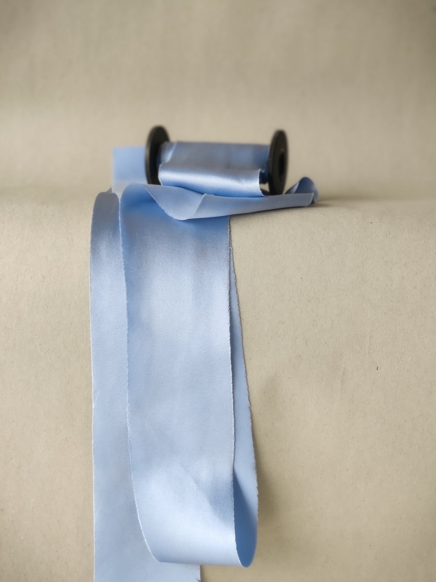 Blue satin silk ribbon | Silk & Sorcery