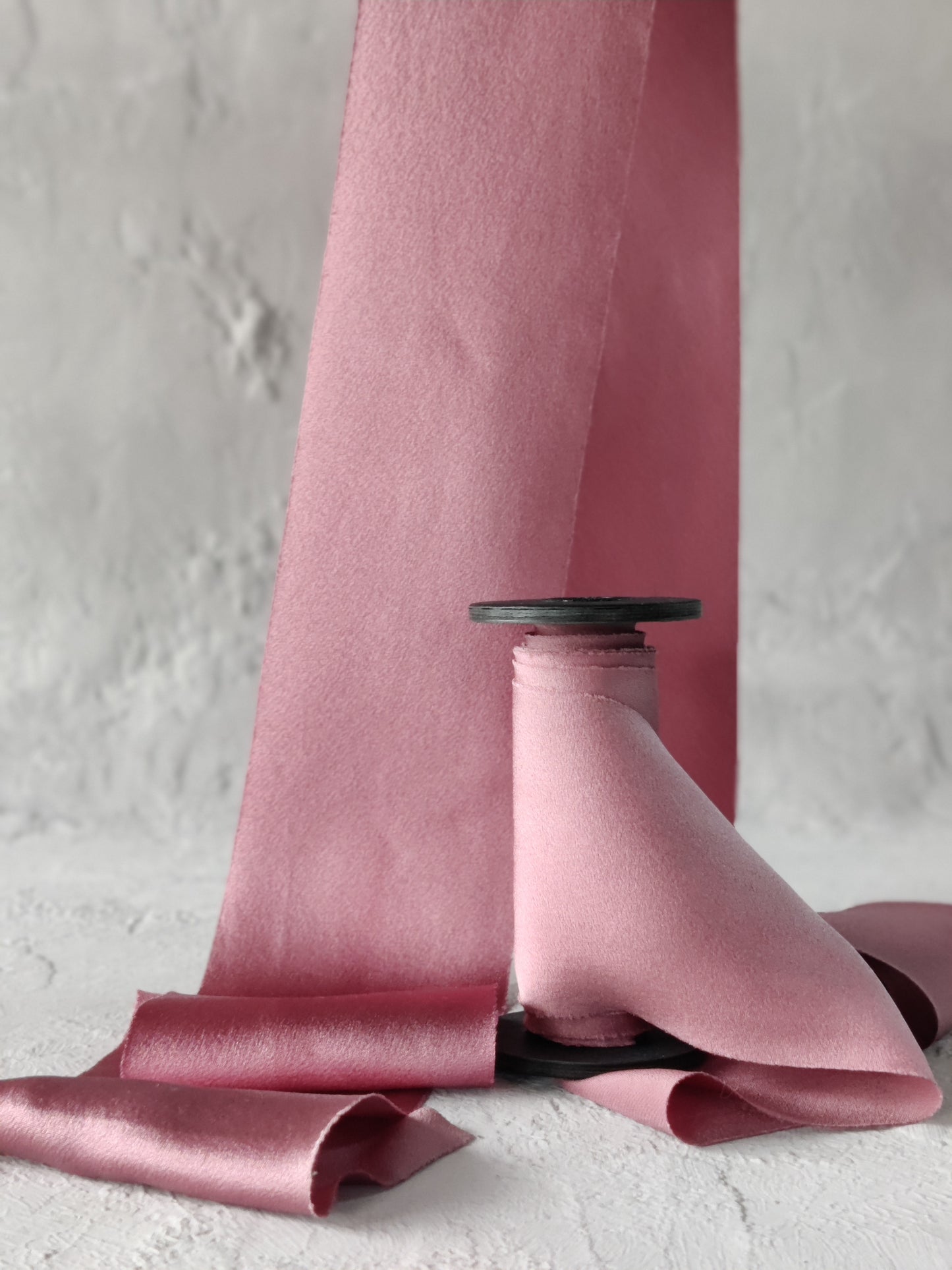 Pink silk satin ribbon | Silk & Sorcery