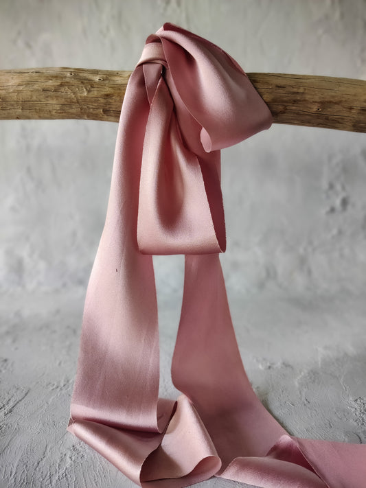 Pink silk ribbon bows| Silk & Sorcery