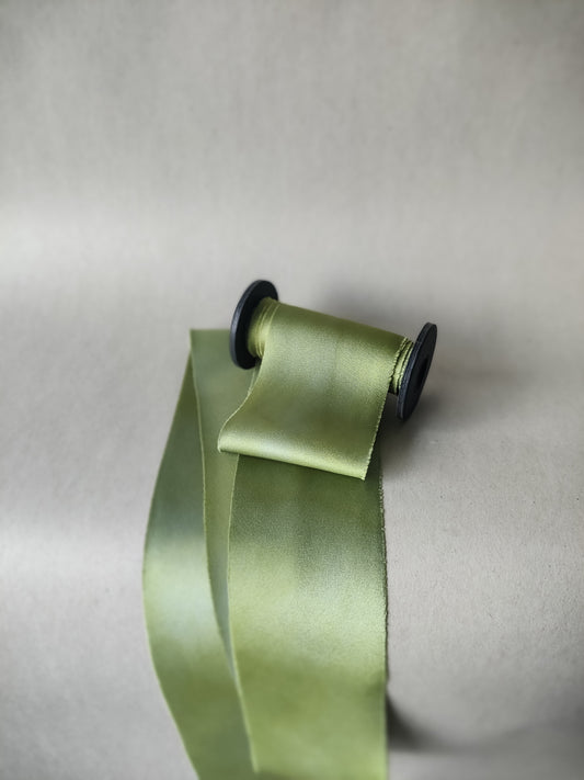 Green silk ribbon nz | Silk & Sorcery